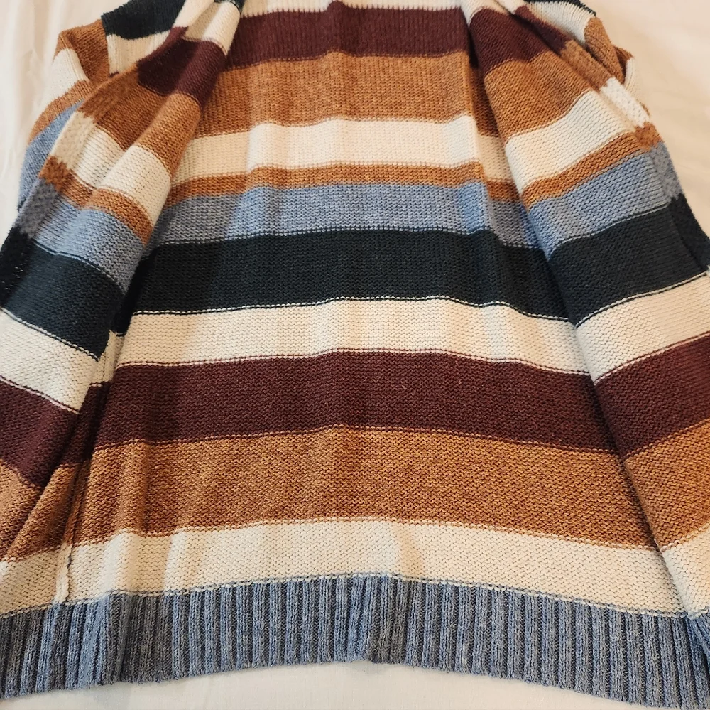 American Eagle Women's Multicolor Open Cardigan Sweater Size XS/S 3/4 Sleeve...‎